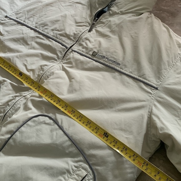 Ecko Function Silver Beige Reversible Down Jacket size Large bomber winter ski - Picture 10 of 16